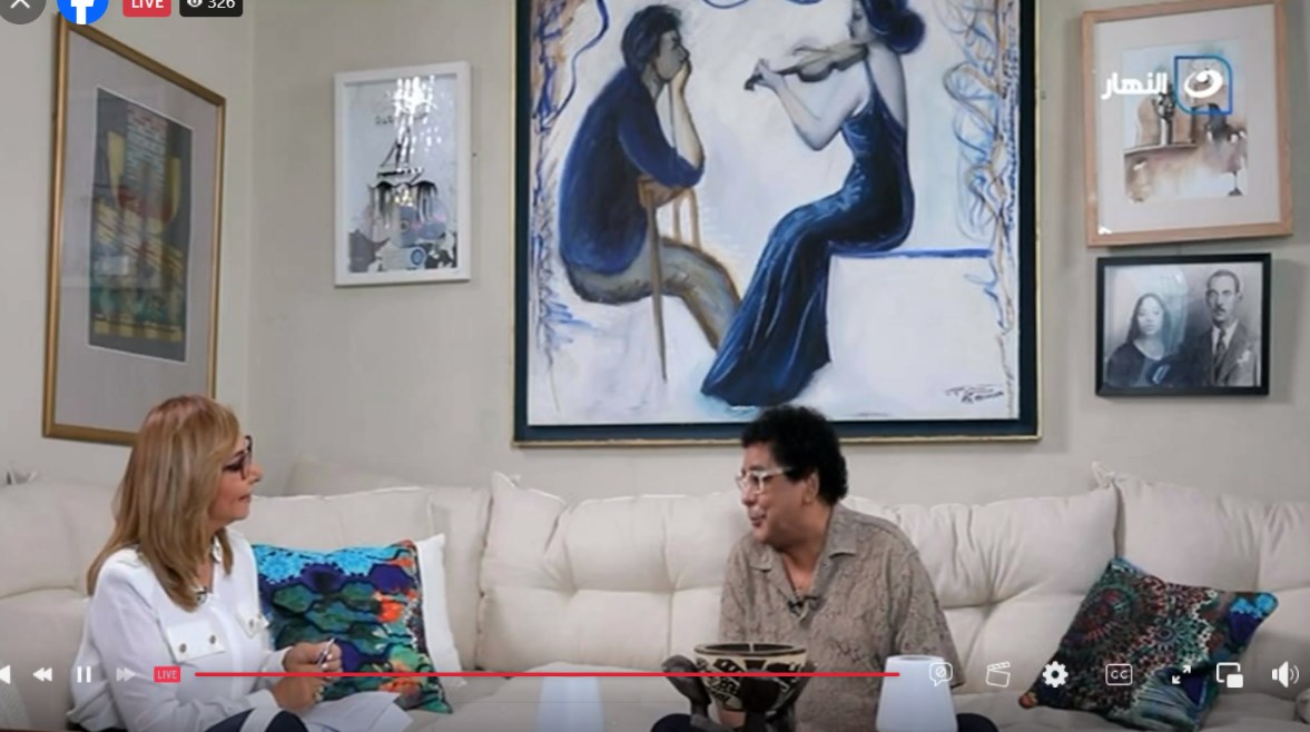 محمد منير مع لميس الحديدي