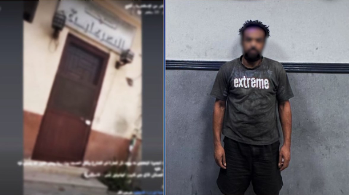 المتهم بغلق مسجد بعد ضبطه 