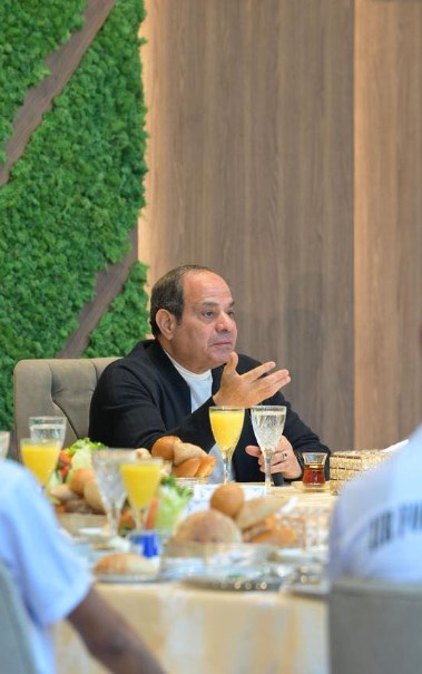 الرئيس عبدالفتاح السيسي خلال كلمته في الأكاديمية العسكرية