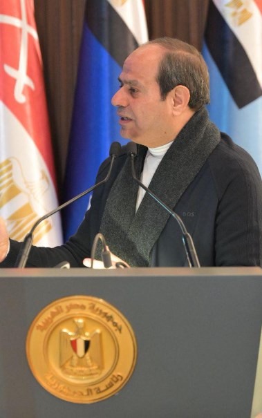 الرئيس عبدالفتاح السيسي خلال كلمته في الأكاديمية العسكرية