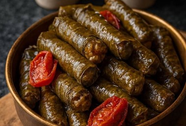 طبق محشي ورق عنب