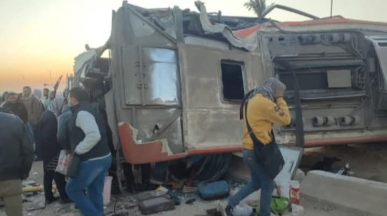 حادث انقلاب أتوبيس