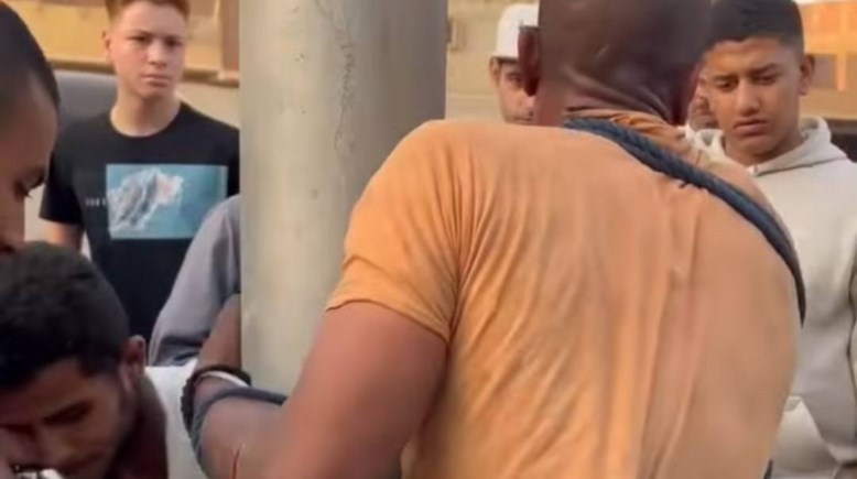 صورة من الفيديو المنتشر للص