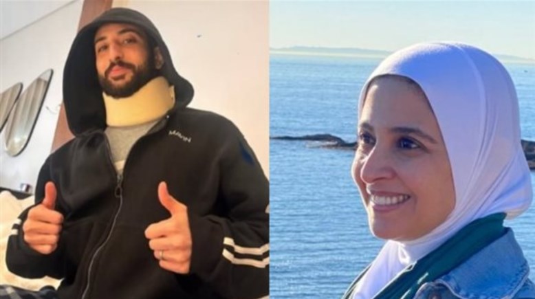 حنان ترك ونجلها اَدم خطاب