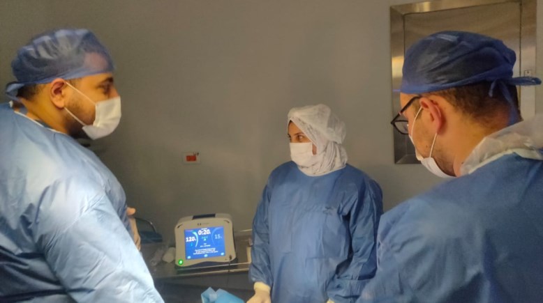 جراء عملية دوالي الساقين باستخدام تقنية التردد الحراري (RF)