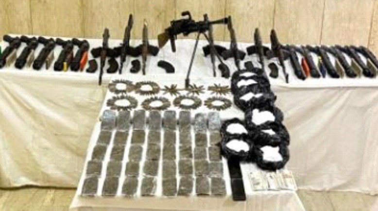 جانب من المضبوطات 