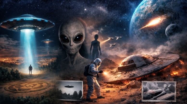 الكائنات الفضائية على الأرض- صور بواسطة الذكاء الاصطناعي