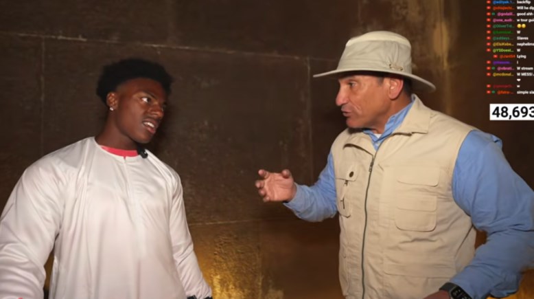 مدير عام منطقة أهرامات الجيزة، أشرف محيي الدين و اليوتيوبر “سبيد”