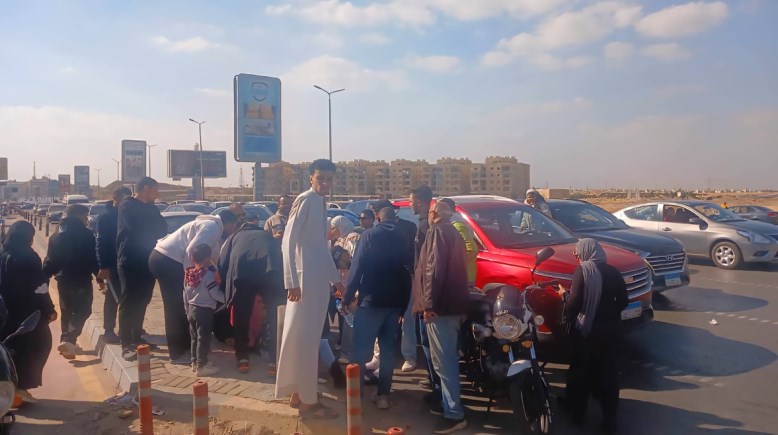 جانب من الحادث 