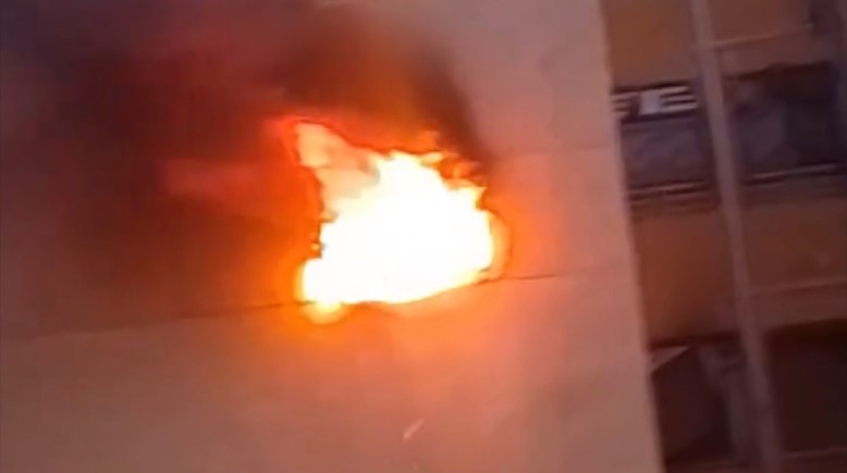 جانب من الحريق 