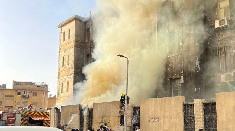 حريق مستشفى أطفال مصر