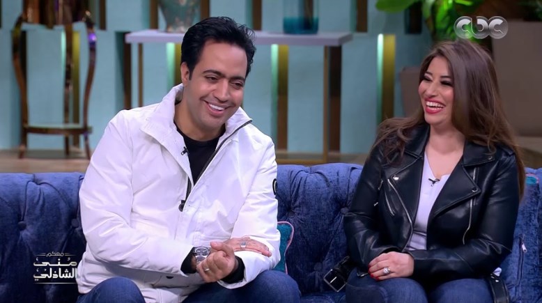 الشاعر عبدالله حسن والفنانة غادة رجب