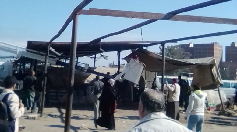 جانب من إخلاء الموقف القديم 