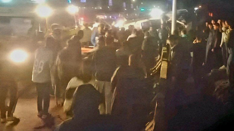 صورة من الحادث علي الطريق الإقليمي بالمنوفية 