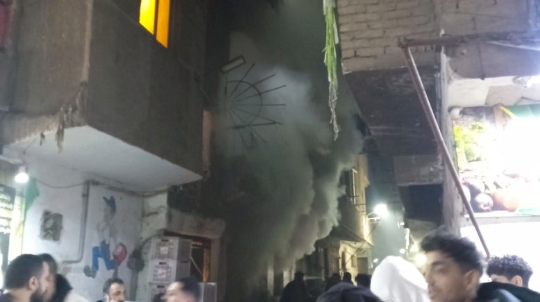 حريق في عقار بالمطرية