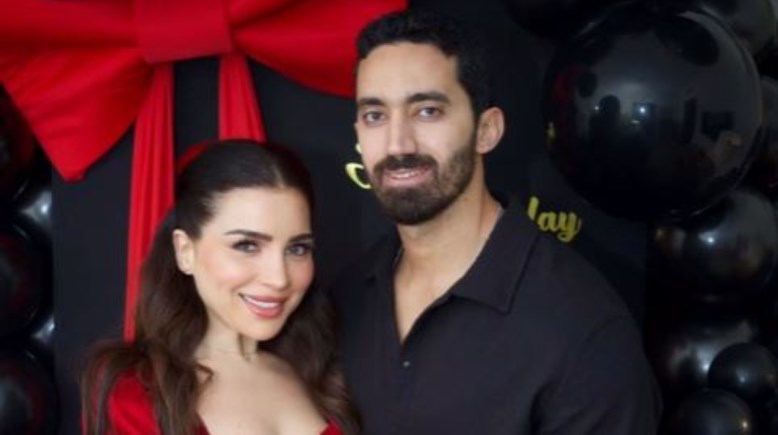 مي عز الدين وزوجها أحمد تيمور