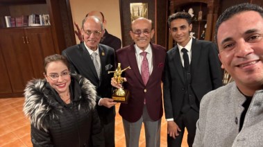 الفنان محمد صبحي خلال التكريم