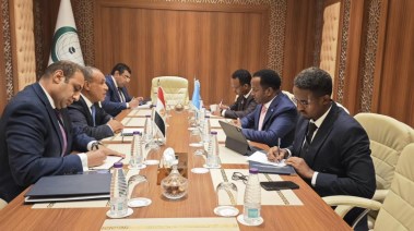 وزير الخارجية خلال لقاءه عبد السلام عبدي علي وزير خارجية الصومال