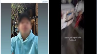 لقطة من فيديو يوثق المشاجرة 