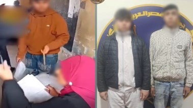 المتهمان بإهانة معلمة في لجنة امتحان بشبرا الخيمة