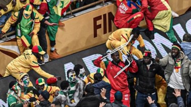 لقطة من مباراة السنغال والمغرب