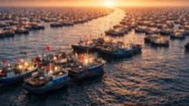 حشد قوارب بحرية