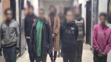 المتهمون باستغلال الأطفال في أعمال التسول بالجيزة