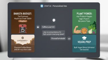 صورة مولدة بالذكاء الاصطناعي للإعلانات داخل شات جي بي تي