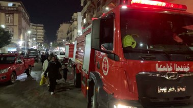 حريق مطعم بورسعيد