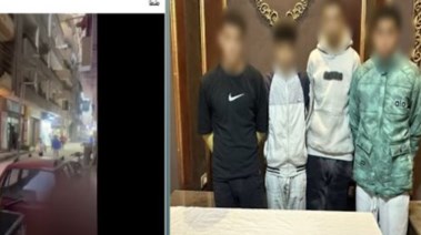 المتهمون وجانب من الواقعة 