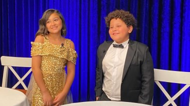 الطفلان ببرنامج “The Blind Date Show”