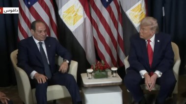  الرئيس الأمريكي دونالد ترامب والرئيس عبدالفتاح السيسي