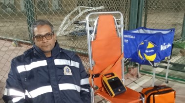 المسعف الذي أنقذ السيدة المسنة