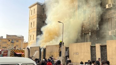 حريق مستشفى أطفال مصر