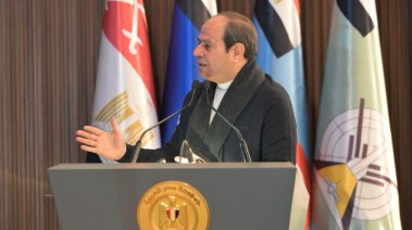 الرئيس عبدالفتاح السيسي خلال كلمته في الأكاديمية العسكرية