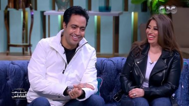 الشاعر عبدالله حسن والفنانة غادة رجب