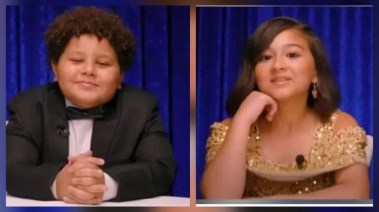 الطفلان ببرنامج “The Blind Date Show”