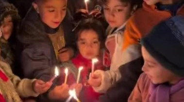 فرحة أطفال غزة بقدوم العام الجديد