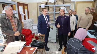 استعدادا للشهادة الإعداديةيناير 2026..محافظ المنوفية يتفقد المطبعة السرية