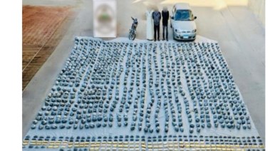 المضبوطات التي تم العثور عليها بحوزة التشكيل العصابي