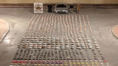 المضبوطات مع المتهمين 