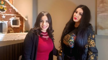 صافينار مع الزميلة هايدي محمد