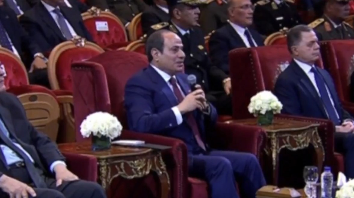 الرئيس السيسي خلال احتفالية عيد الشرطة