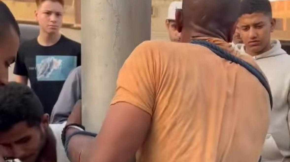 صورة من الفيديو المنتشر للص