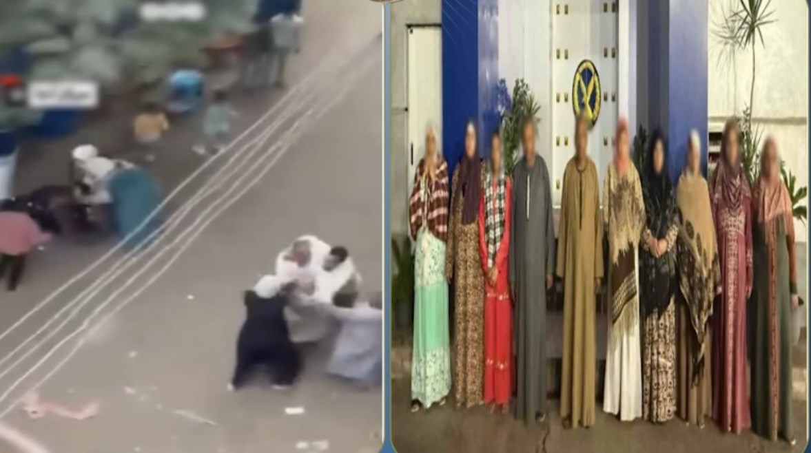 المتهمون بعد ضبطهم