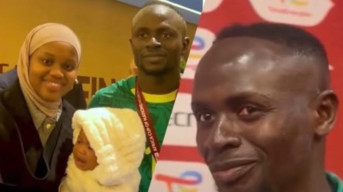 ساديو ماني مع أسرته