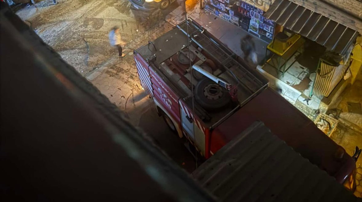 حريق مخزن بعزبة النخل 