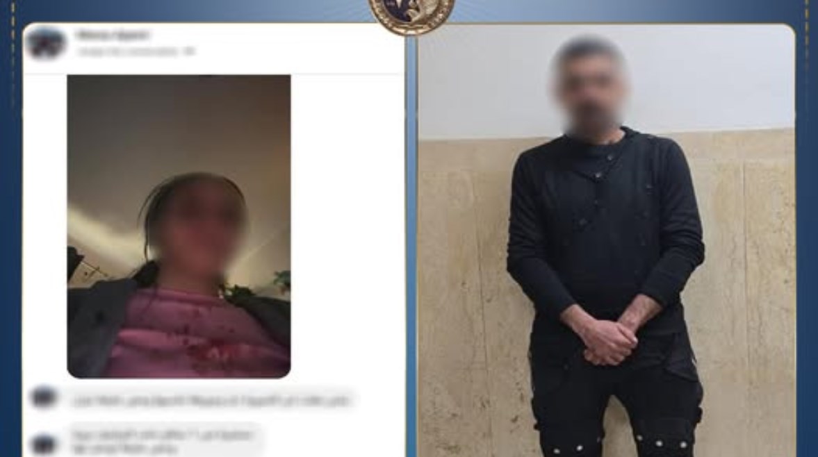 المتهم بعد ضبطه