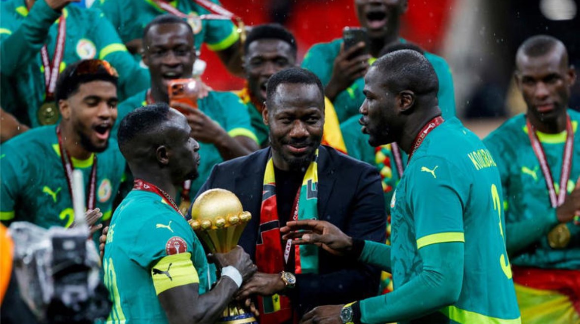 لقطة من تتويج منتخب السنغال بكأس أمم أفريقيا