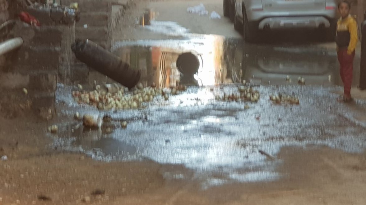 لقطة من موقع الحريق